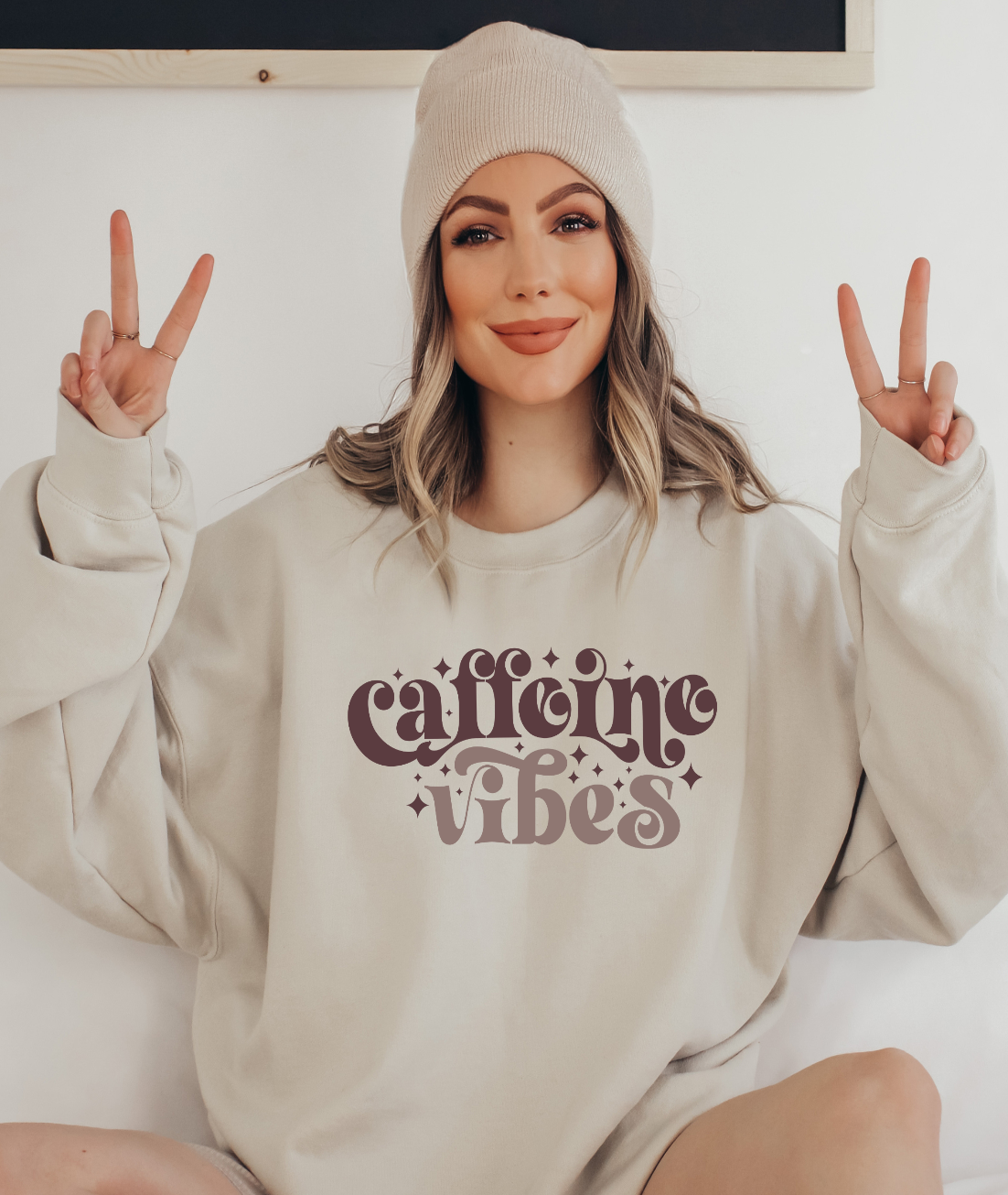 Caffeine Vibes Crewneck Sweatshirt